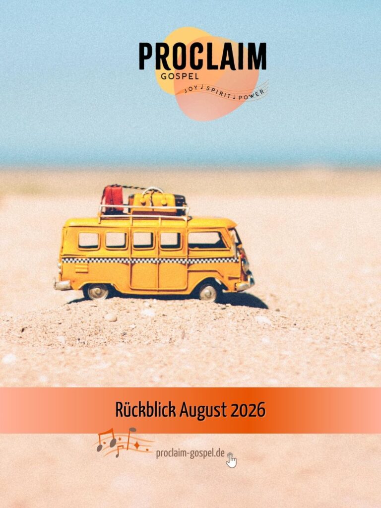 Das Bild zeigt einen kleinen Spielzeugbus auf hellem Sand – unser Monatsrückblick vom Gospelchor ProClaim aus Wuppertal (Bildquelle: nubikini bei Pexels).